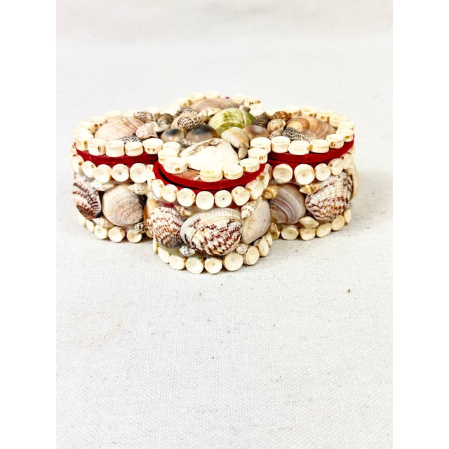Coastal Vintage Seashell Jewelry Box For Sale - Image 3 of 9