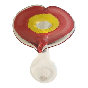 Vintage Murano Art Glass, Jack in the Pulpit, Flower Vase