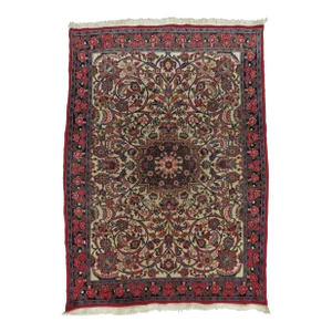 1950s Vintage Hand-Knotted Persian Rug 4'x 5'6"