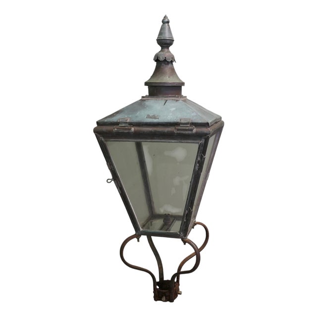Large Victorian Copper Lantern For Sale