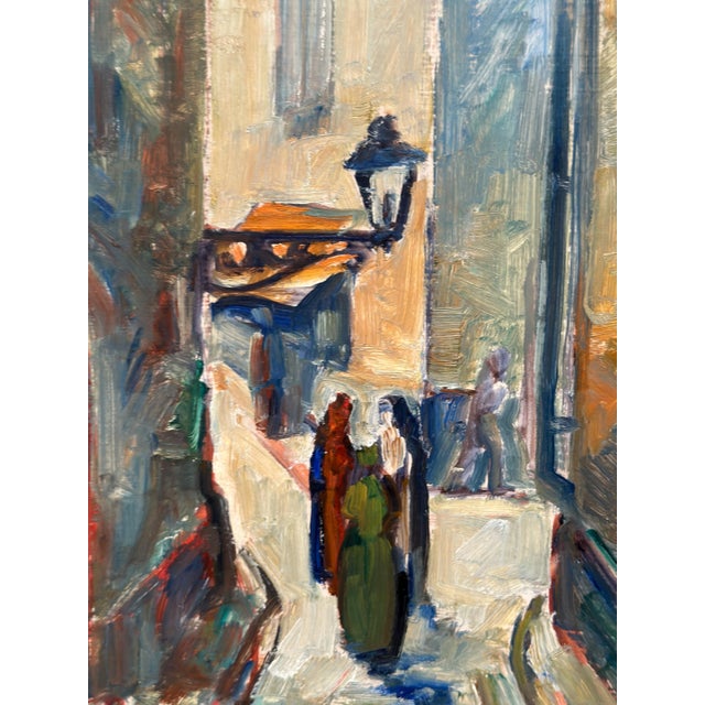 Emil Hellbom, Gamla Stan (Town), 1920s, Oil on Panel, Framed For Sale - Image 7 of 18