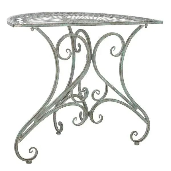 Outdoor Annalise Accent Table - Antique Green For Sale - Image 10 of 11