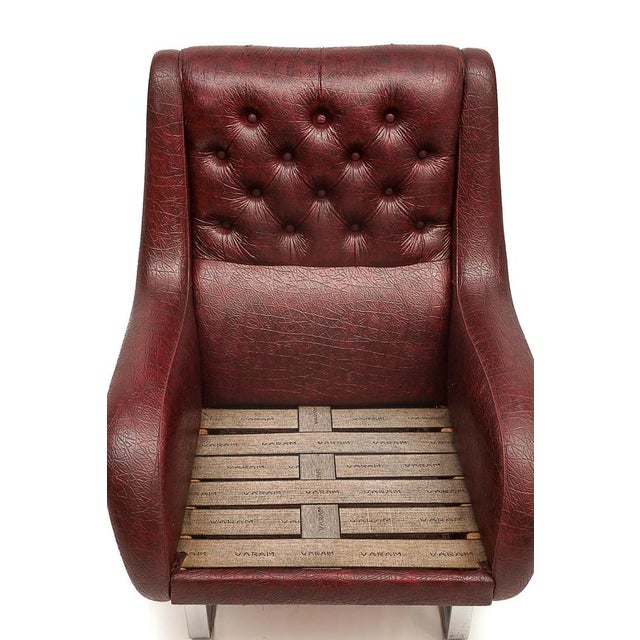 Varam Armchairs with Ottoman, 1950s, Set of 3 For Sale - Image 12 of 18