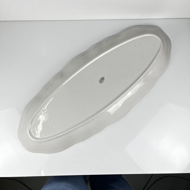 Large Fish Platter Réverbère Model by Kg Lunéville, 1980s For Sale - Image 4 of 6