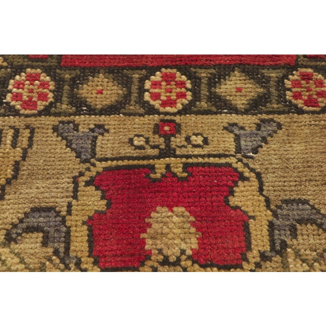 Textile Vintage Turkish Oushak Rug - 05'02 X 08'08 For Sale - Image 7 of 11