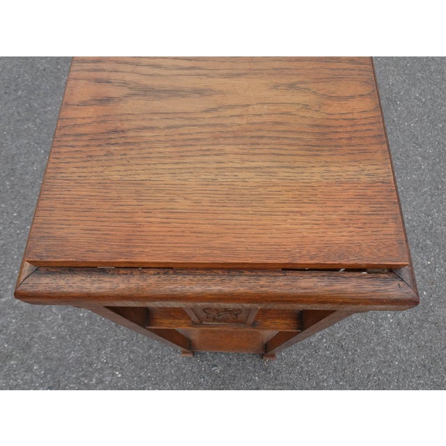 Art Deco Carved Wood Plant Stand, 1930s For Sale - Image 10 of 18