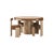 Contemporary Wellesly Game Table and Chairs by Wood Tailors Club, Set of 5 For Sale - Image 3 of 10