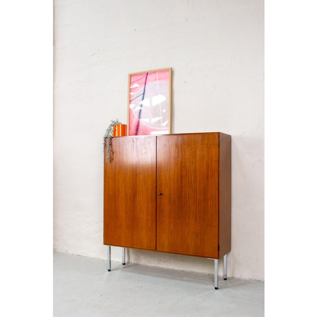 Mid-Century Modern Vintage Highboard in Walnut, 1960s For Sale - Image 3 of 16