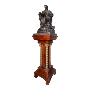 French Bronze With Original Gallery Pedestal by Gustav Frédéric Michel, 1896