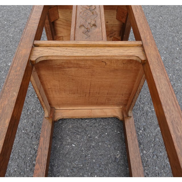 Art Deco Carved Wood Plant Stand, 1930s For Sale - Image 12 of 18