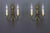 French Art Deco Brass Twin-Arm Sconces, 1930, Set of 2 For Sale - Image 6 of 18