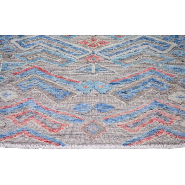 Moroccan Moroccan Sheba Hand Knotted Wool Rug,9'X12'3" For Sale - Image 3 of 4