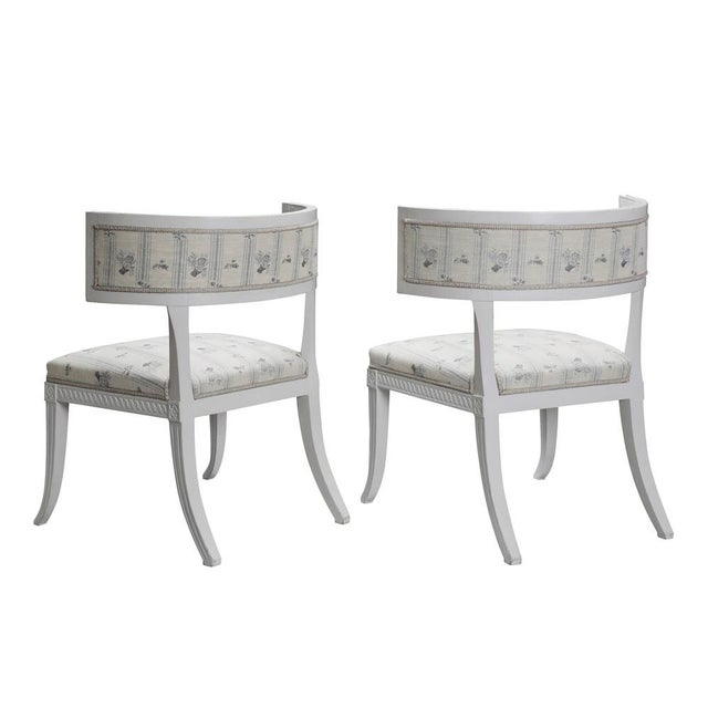 Gustavian (Swedish) Swedish Gustavian Klismos Chairs, 1790s, Set of 2 For Sale - Image 3 of 7