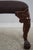 Chippendale English Style Paw Feet Mahogany Ottoman For Sale - Image 10 of 11