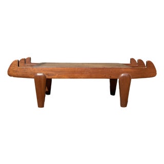 1950s Sculptural Bench Mid Century Modern For Sale