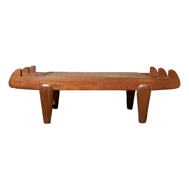 1950s Sculptural Bench Mid Century Modern For Sale