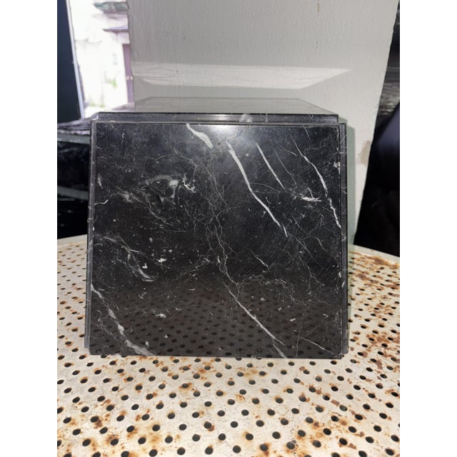 Vintage Marble Cube Table, 1950 For Sale - Image 6 of 10