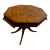 Vintage Handcrafted Matchstick Inlay Game Table For Sale