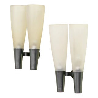 Wall Lamps by Pietro Chiesa for Fontana Arte, 1940s, Set of 2 For Sale