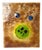 German Handmade Fused Glass Wall Art with Radiant Earth and Planets, 1990s For Sale