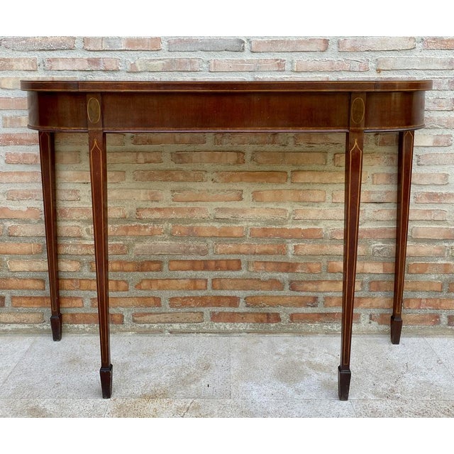 Elisabeth Console Table in Wood with Marquetry For Sale - Image 15 of 15