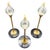 Mid-Century Modern 1970s German Brass "Clear Drops" Oil Lamp Candlestick by Freddie Andersen, Set of 3 For Sale - Image 3 of 9