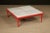 Red Restored Carrara Marble Coffee Table by Maison Jansen, c. 1940s, Signed For Sale - Image 8 of 12