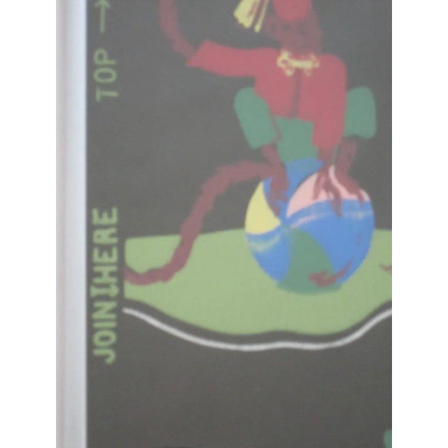 Vintage Framed Wallpaper Sample, Circus For Sale - Image 6 of 6