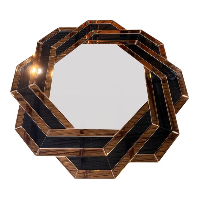 Eichholtz Black and Amber Mirror For Sale