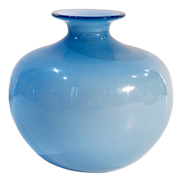 Murano Glass Vase from Venini, 1983 For Sale
