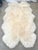 Cabin Pottery Barn Style Cream Austrialian Sheep Skin Hide For Sale - Image 3 of 5