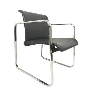Peter Protzman for Herman Miller Slate Gray & Chrome Frame Chair For Sale