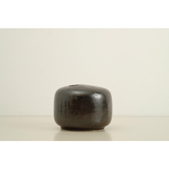 Studio Ceramic Vase by Peter Guggenbühler, 1970s, in Very Good conditions. Designed 1970 to 1979 This piece has an...