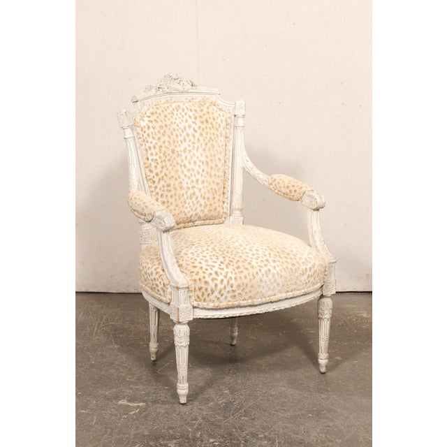 French Louis XVI Style Fauteuils, 19th C. For Sale - Image 4 of 13
