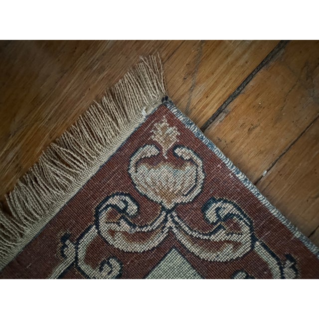 Antique Hand Knotted Jesus Carpet Tapestry For Sale - Image 4 of 5