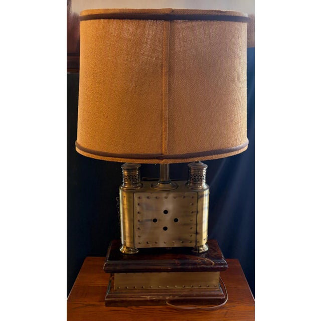 Vintage Capt. David Babcock "Young America" Nautical Table Lamp For Sale - Image 4 of 17