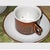 1970s Vintage 1970s Dansk Denmark Brown Mist Ceramic Cups Saucers Discontinued - Set of 9 For Sale - Image 5 of 9