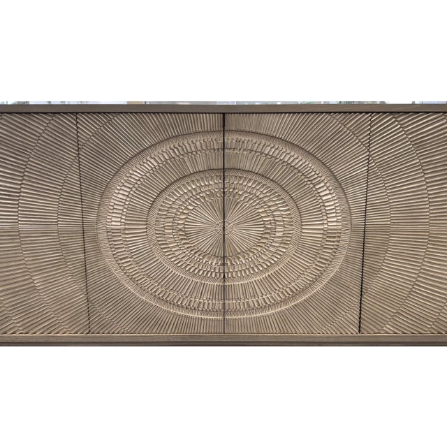 John Richard Organic Modern Cosmos Gray Oak Sideboard Credenza For Sale - Image 12 of 15