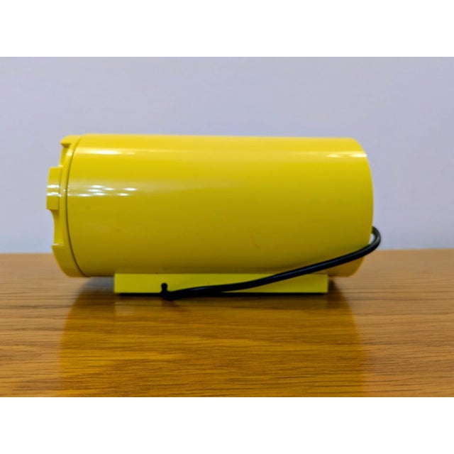 Yellow Cifra 3 Syncron Clock from Solari Udine, Italy, 1966 For Sale - Image 4 of 11