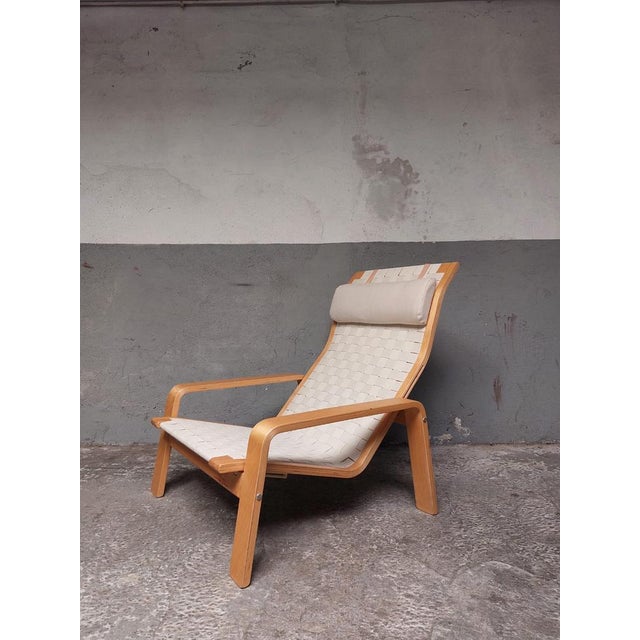 Mid-Century Modern Lounge Chair by Ilmari Lappalainen & Emma Dafnas For Sale - Image 3 of 18