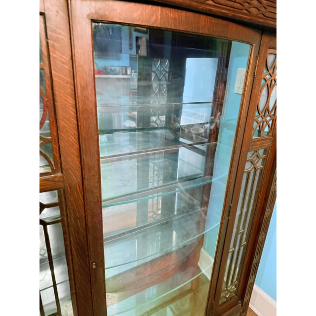 Early 20th Century Early 20th Century Mission/Arts and Crafts Bookcase/Cabinet For Sale - Image 5 of 11