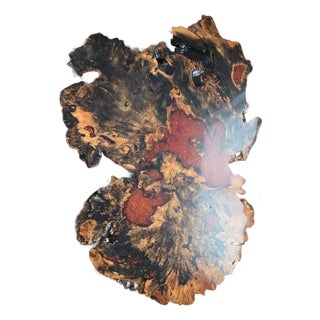 Burl Wood Redwood Table 70s For Sale