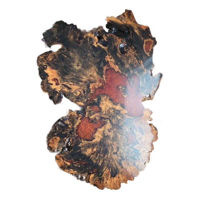 Burl Wood Redwood Table 70s For Sale