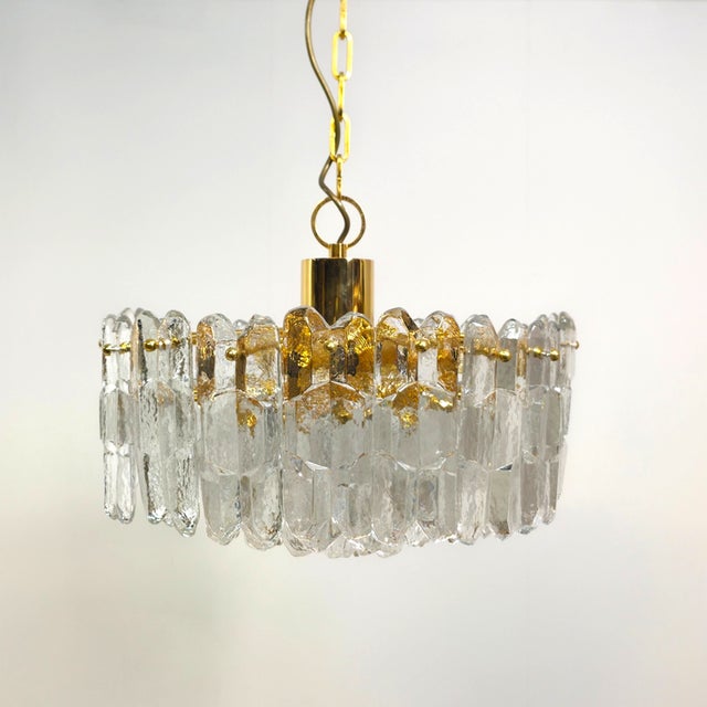 Mid-Century Modern Mid-Century Palazzo Light in Glass by Kalmar Franken, Austria, 1970s For Sale - Image 3 of 12