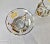 Mid Century Set of 4 Tumblers With Illustration in Gold For Sale In San Diego - Image 6 of 6