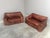 Mid-century sofa by Lesser, Germany 1970s. Wooden frames with foam and fabric and internal springs. Sofas are finished...
