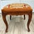 Wood Antique French Louis XV Style Carved Wood Figural Needlepoint Footstool For Sale - Image 7 of 15