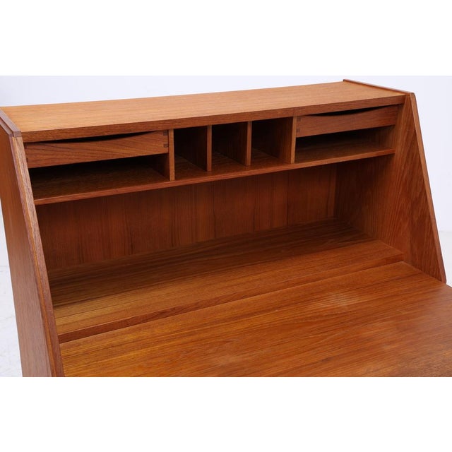 Vintage Danish Secretaire in Teak from Dyrlund For Sale - Image 10 of 18