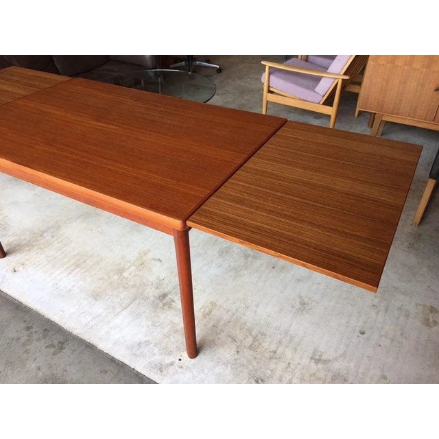 Wood Danish Teak Dining Table by Henning Kjaernulf, 1960s For Sale - Image 7 of 11