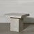 1980s Post Modern Faux Carrara Marble Waterfall Edge End Tables - A Pair For Sale - Image 4 of 8
